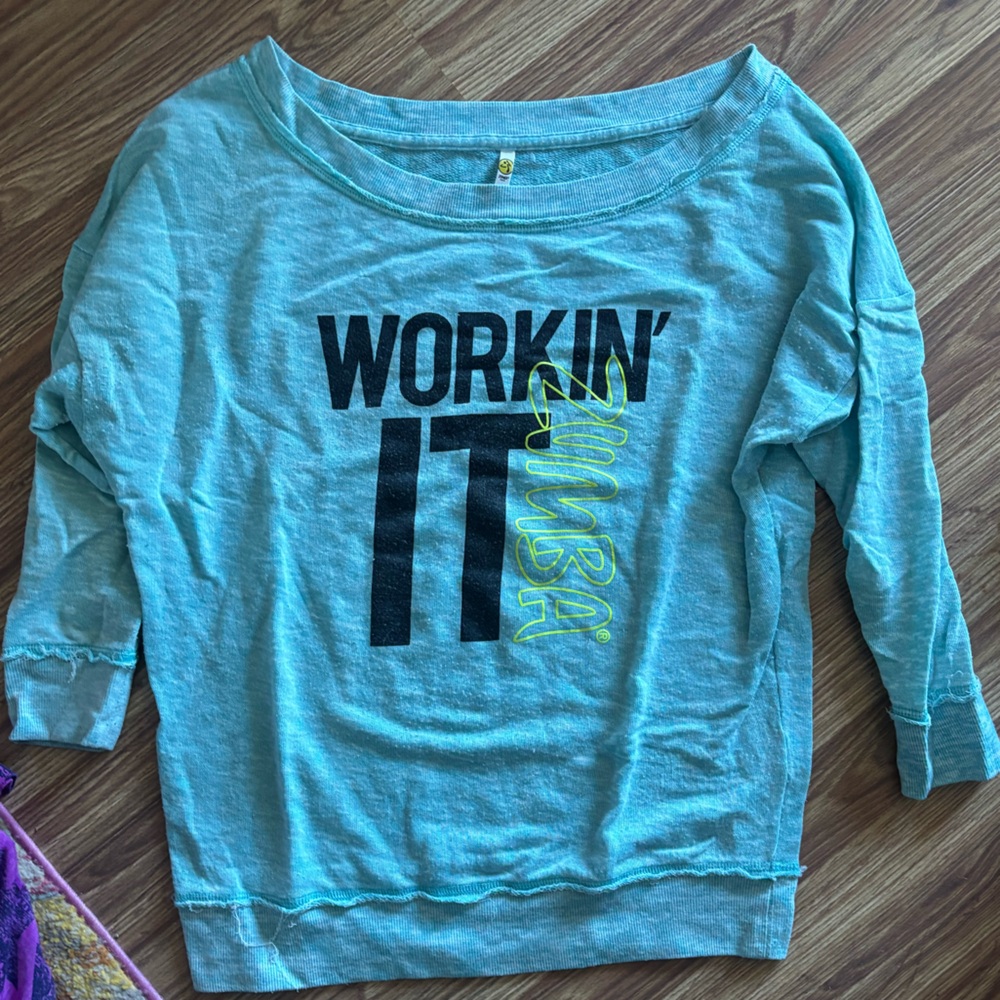 Zumba off the shoulder shirt